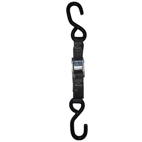TIEDOWN CAM S-HOOK BLK 1"X12'