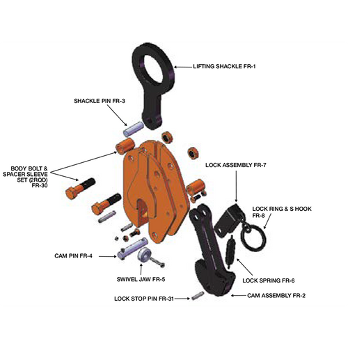1 Ton Renfroe FR-RK Clamp Repair Kit