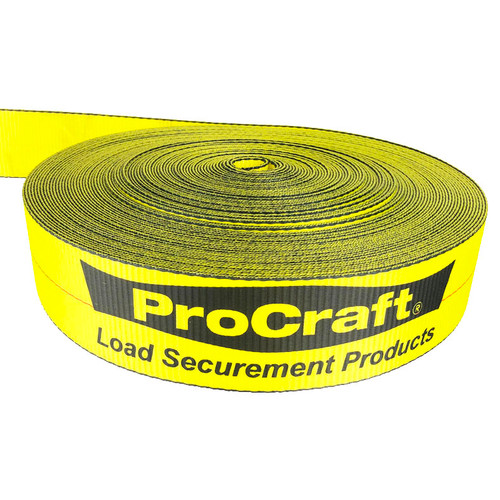 3 inch Yellow Polyester Tiedown Material x 300 ft