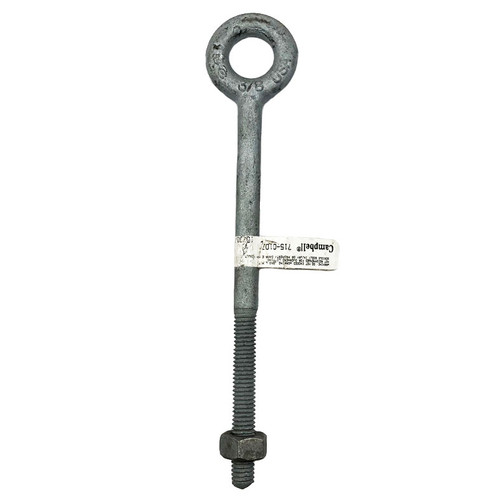3/8x6 inch Campbell 436-G Galvanized Regular Nut Eye Bolts