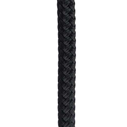1/2 Inch Black Double Braid Nylon Rope