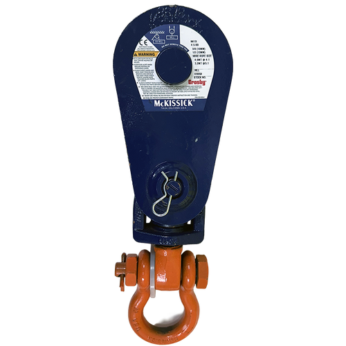 4 Ton 4-1/2 inch McKissick 419 Snatch Block with Shackle