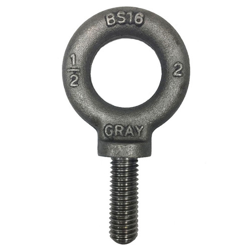 1/2x1-1/2 inch Gray Shoulder Machinery Eye Bolts