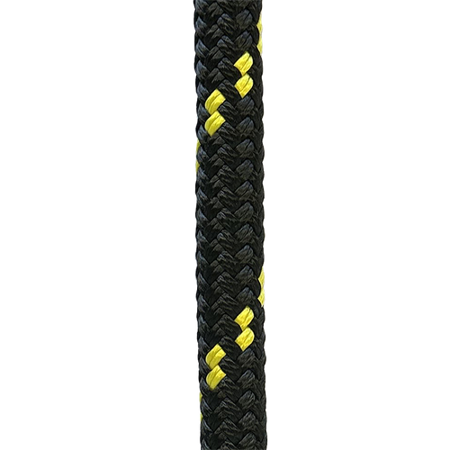 16mm x 200 feet NQ Bull Rope Black w/ Yellow Fleck