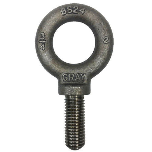3/4x2 inch Gray Shoulder Machinery Eye Bolts
