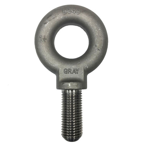 1-1/2x3-1/2 inch Gray Shoulder Machinery Eye Bolts