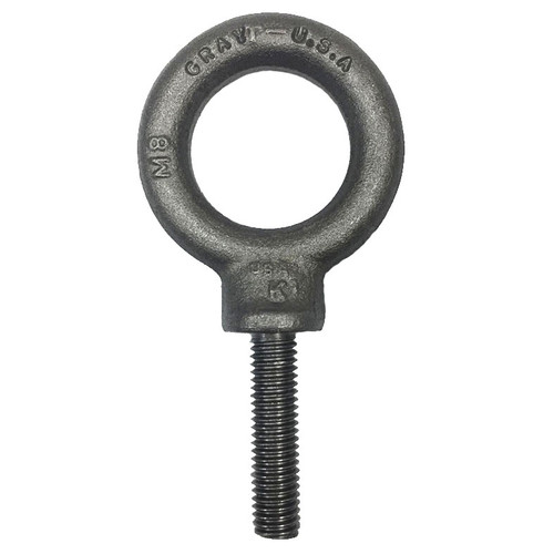 8mm Gray Metric Shoulder Machinery Eye Bolts