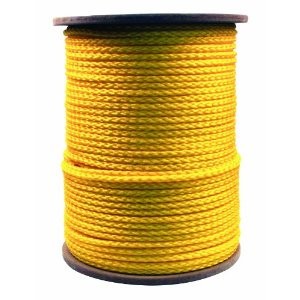 3/16 inch x 2,125 feet Yellow Poly Rope Jumbo Reel