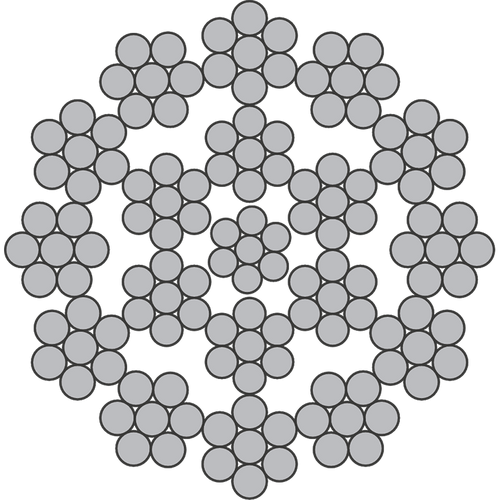 7mm 19x7 WC Bright Rotation Resistant Right Lay