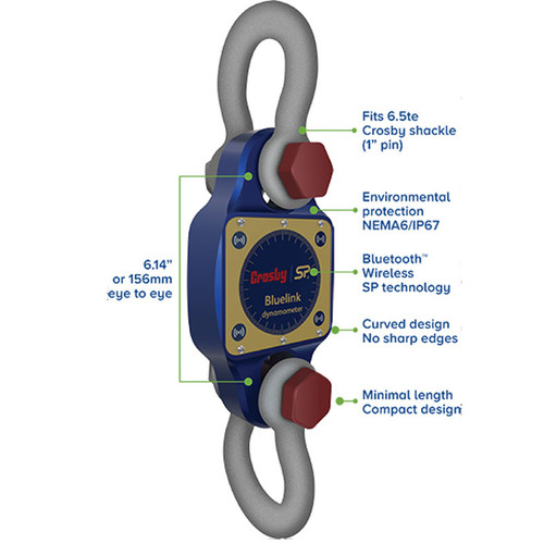 Straightpoint BlueLink Bluetooth Digital Dynamometer with Shackles