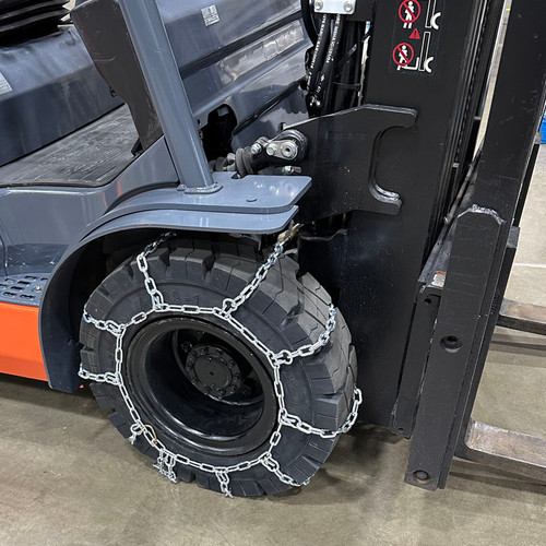 FL0137 Alloy Square Link Forklift Chains with Tensioners