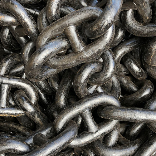 1-3/8 inch G3 ABS Bright Stud Link Anchor Chain x 90 feet