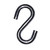 #12 3/8 Inch Zinc Plated S-Hooks