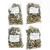 4 Pack 1/2x20FT SGG Grade 70 Tiedown Chain