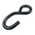 1 inch Black PVC Tiedown S-Hooks