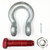 1-3/4 inch Crosby G-2130 Load Rated Bolt Type Anchor Shackles