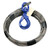 7/16x75FT 6x36 WB Winch Line c/w Swivel Self Locking Hook