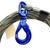 3/8x150FT 6x36 WB Winch Line c/w Swivel Self Locking Hook