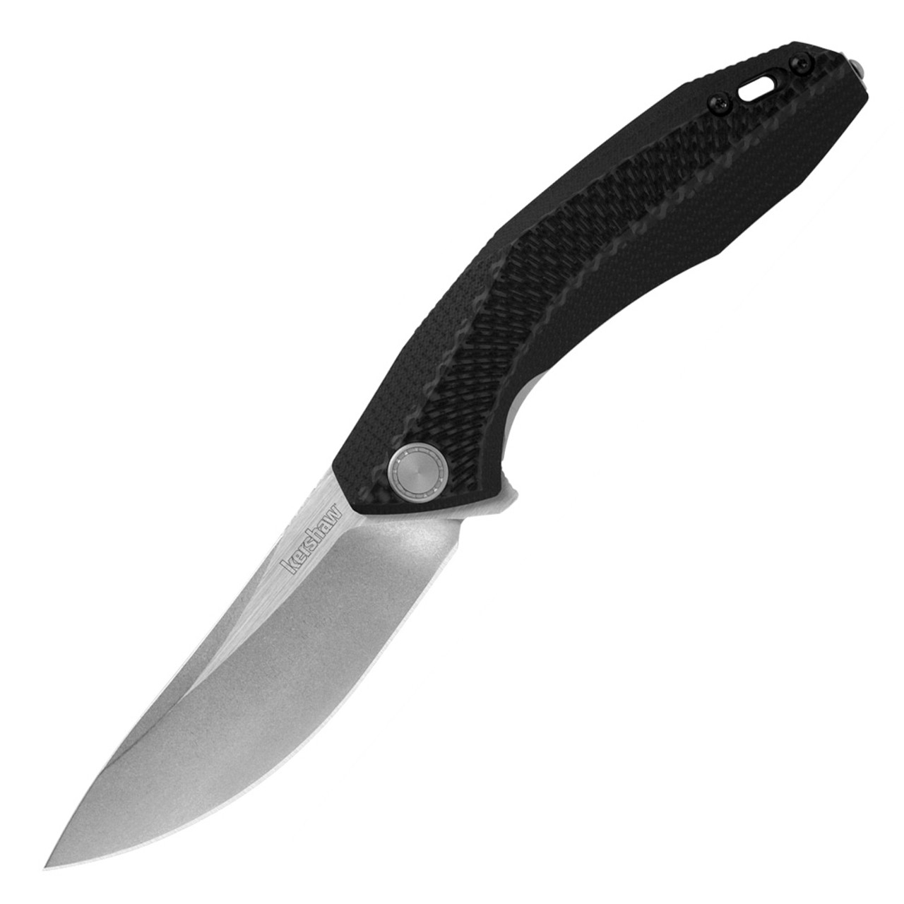 Kershaw Tumbler Folding Knife Black G-10 [3.25" Stonewash D2] 4038
