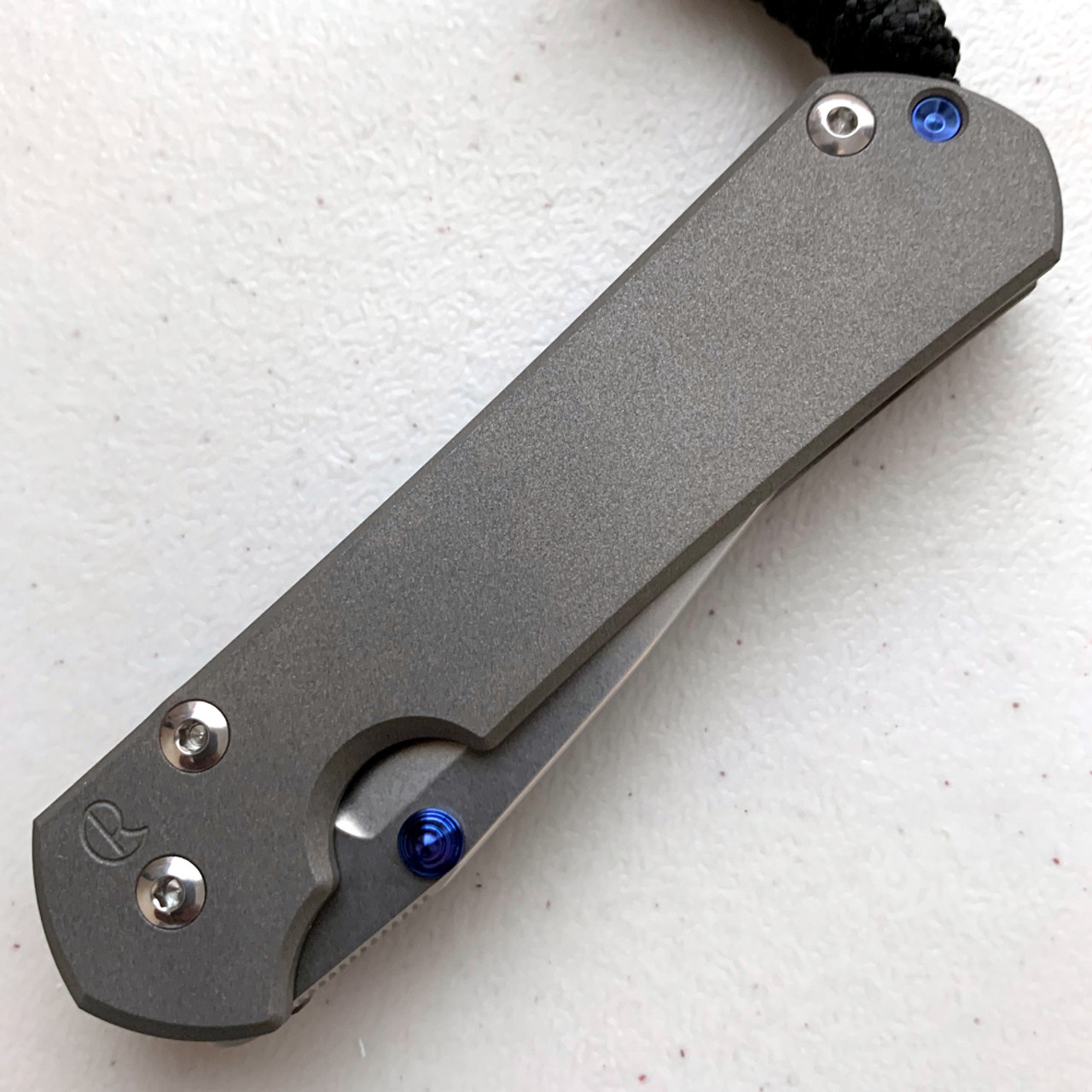 CRK Small Sebenza 31 Manual Knife (Plain Handle) [2.99" Plain Stonewash S45VN] Drop Point