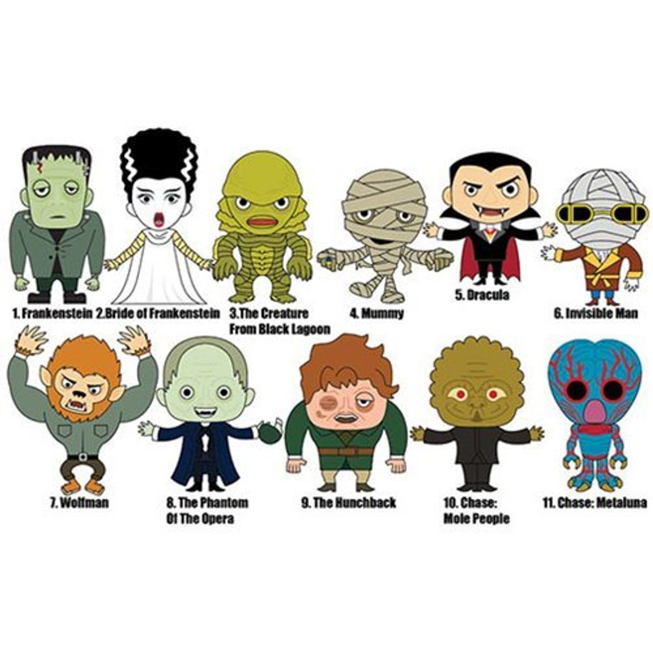 Universal Monster 3D Foam Bag Clip [1 Random Bag]