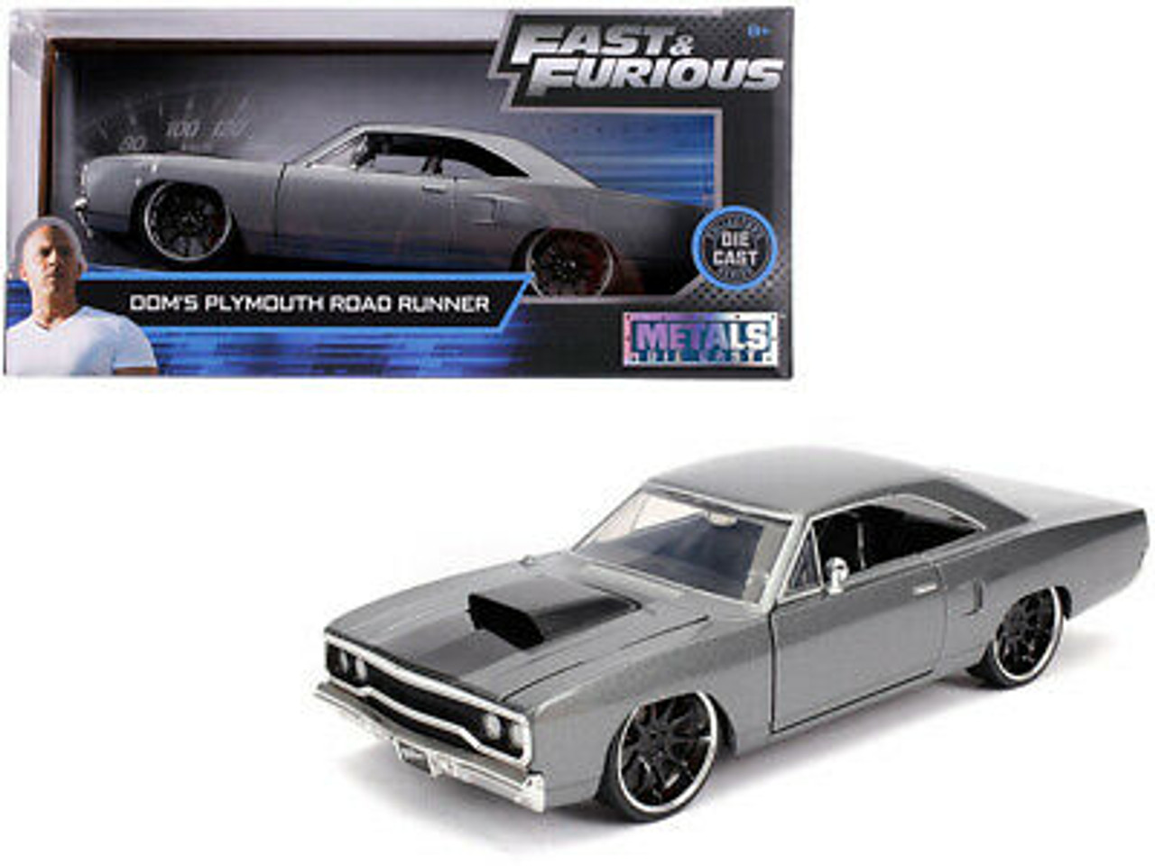 Model Car - 1:24 F&F Dom's Plymouth Road runner 1970