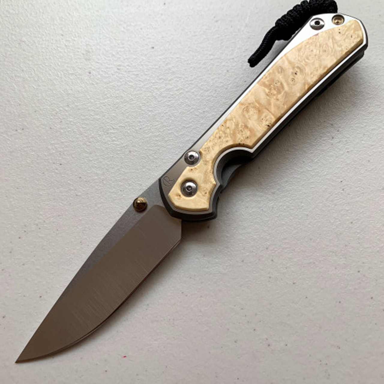 CRK Large Sebenza 31 Knife (Inlay Bog Elder)  [3.61" Stonewash MagnaCut] L31-1108