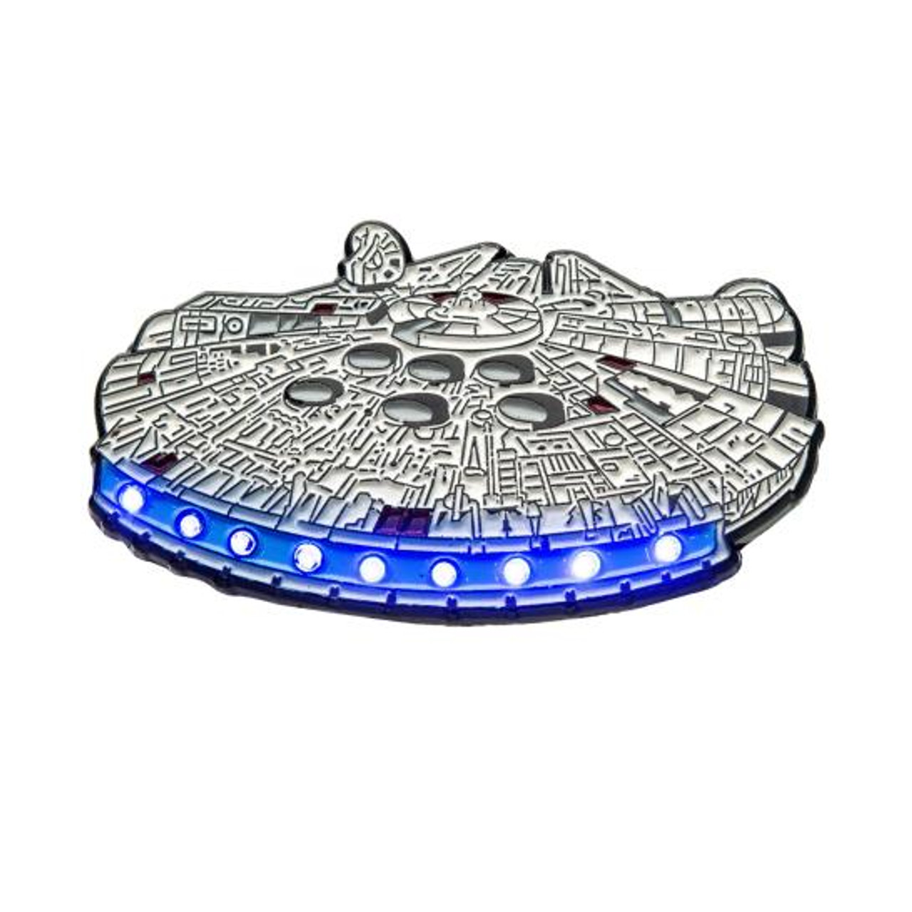 Star Wars Light Up Millennium Falcon Enamel Color Lapel Pin