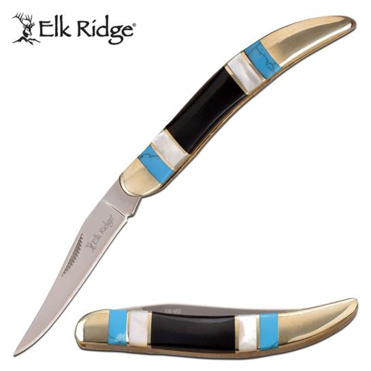 Elk Ridge Toothpick (MOP/BK/BL) Folding knife
