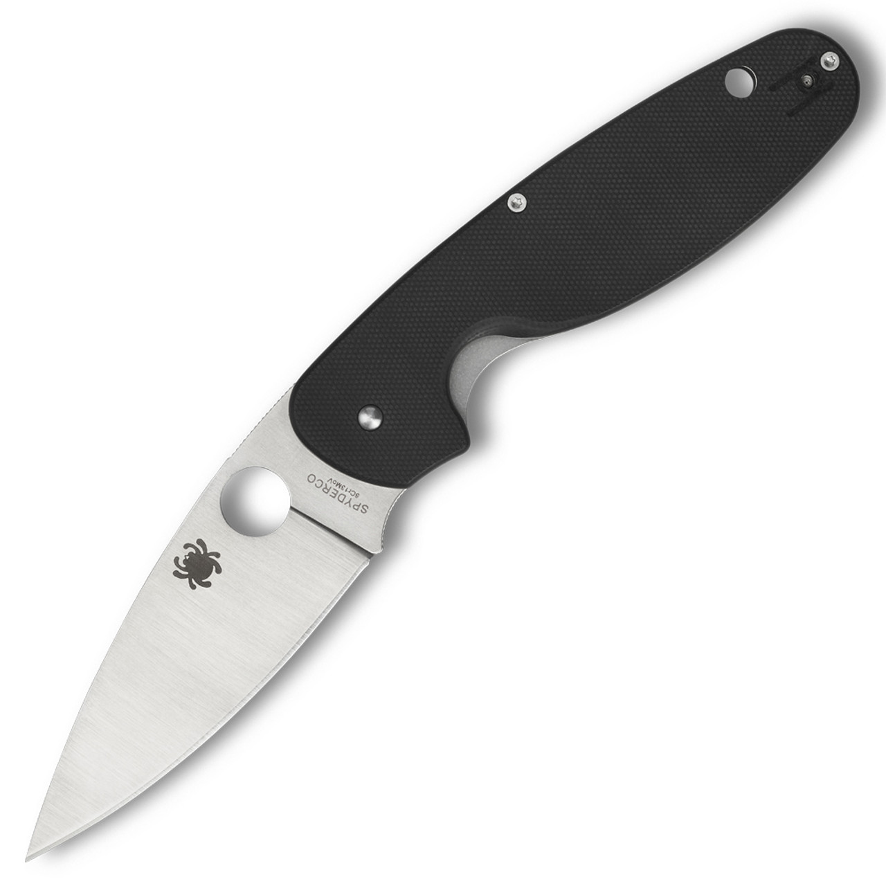 Spyderco Emphasis Manual Knife Black G-10 [ 3.61" Plain Satin ] Drop Point C245GP