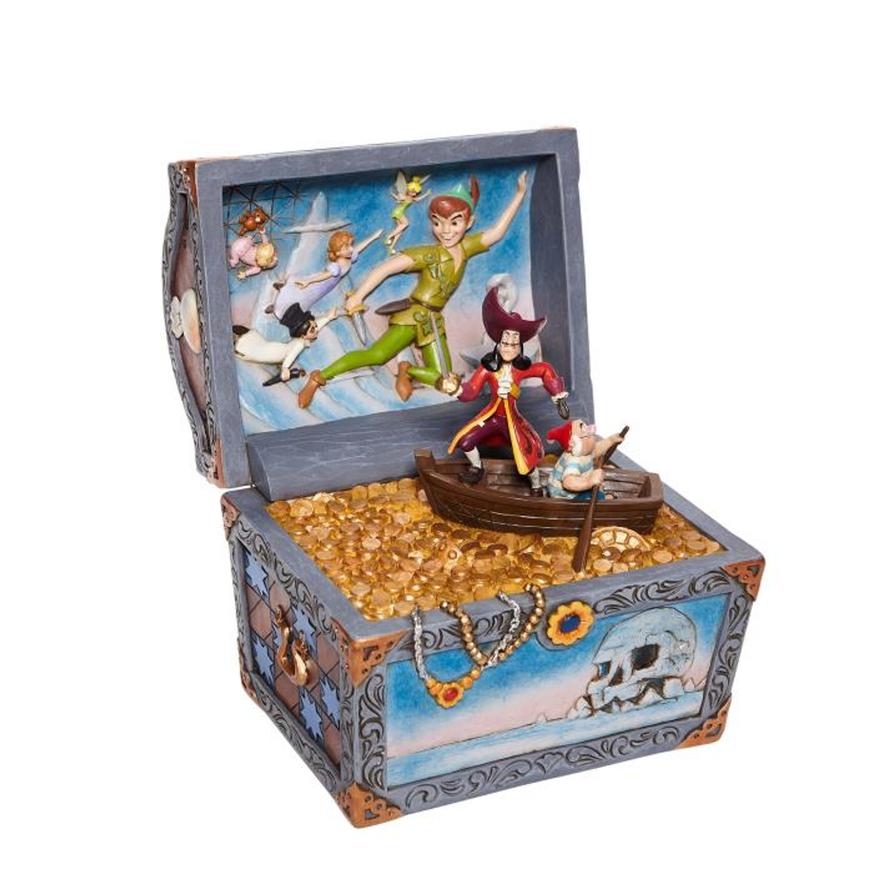 Disney Peter Pan Treasure Chest Enesco Statue