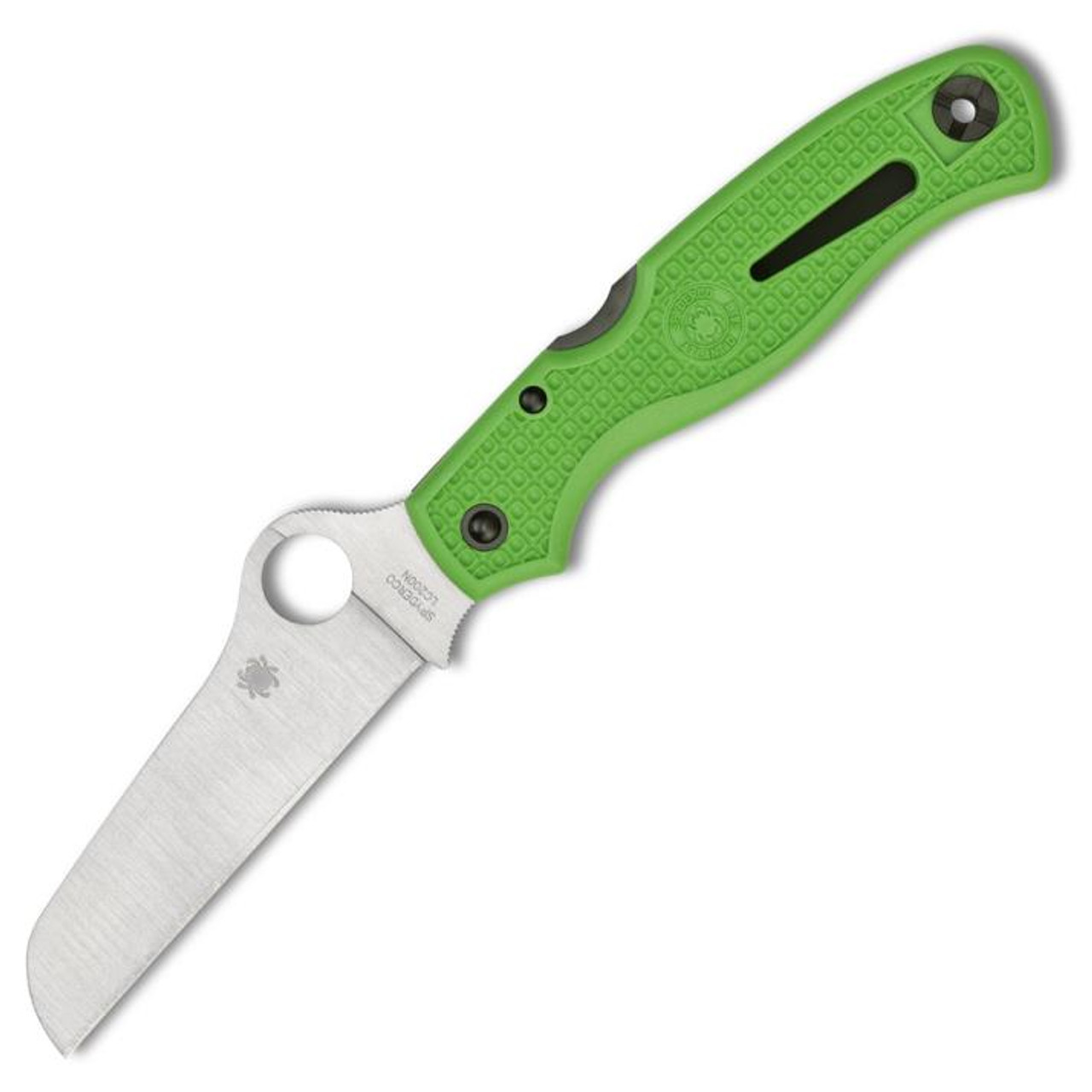 Spyderco Atlantic Salt Folding Knife Green FRN (3.69" Satin LC200N) C89FPGR