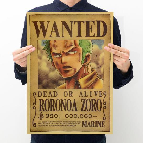 Print - One Piece Wanted Poster (RORONOA ZORO) - Pure Blades