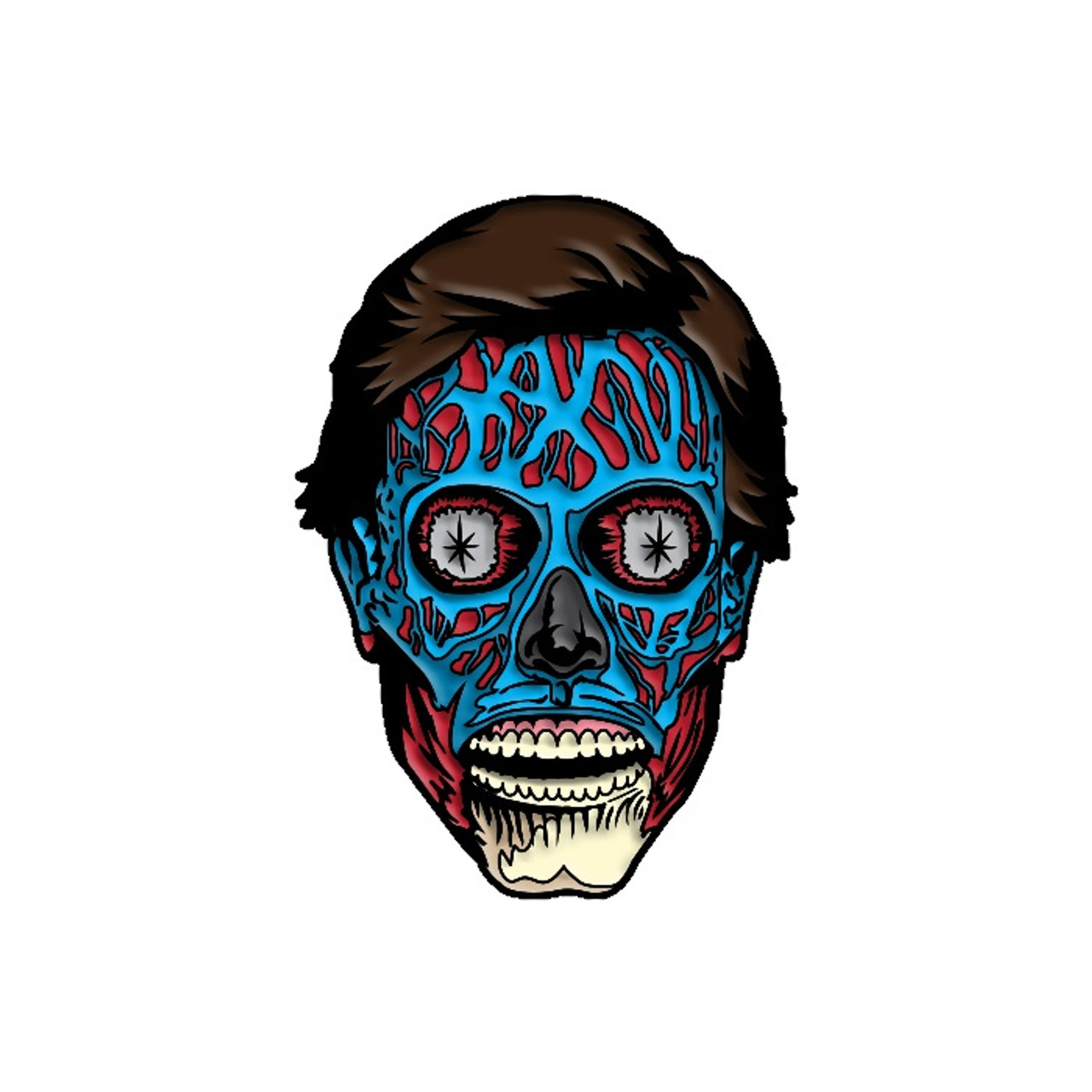 They Live Alien Enamel Color Lapel Pin