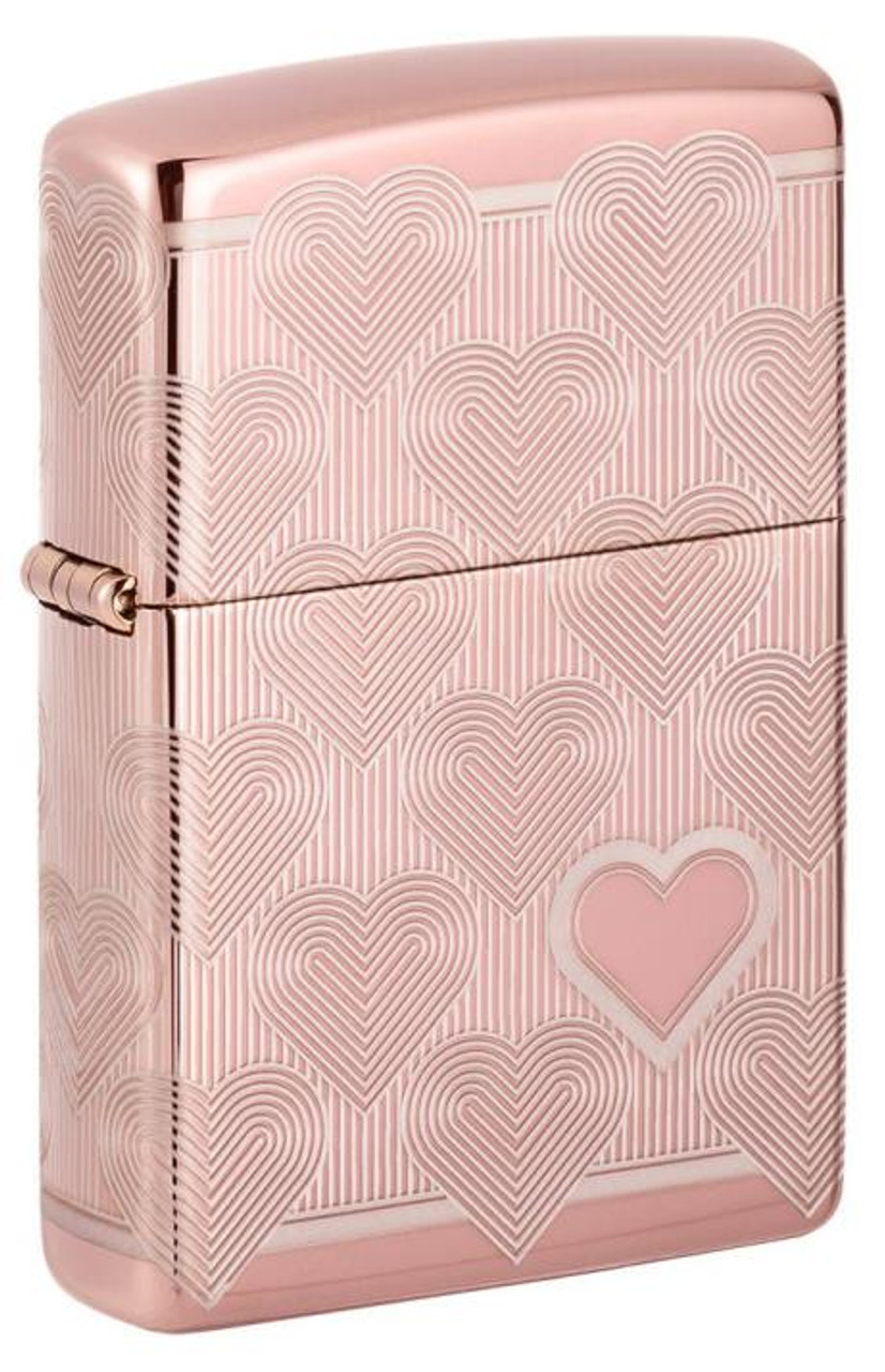 Heart Laser 360 (Rose Gold) Zippo