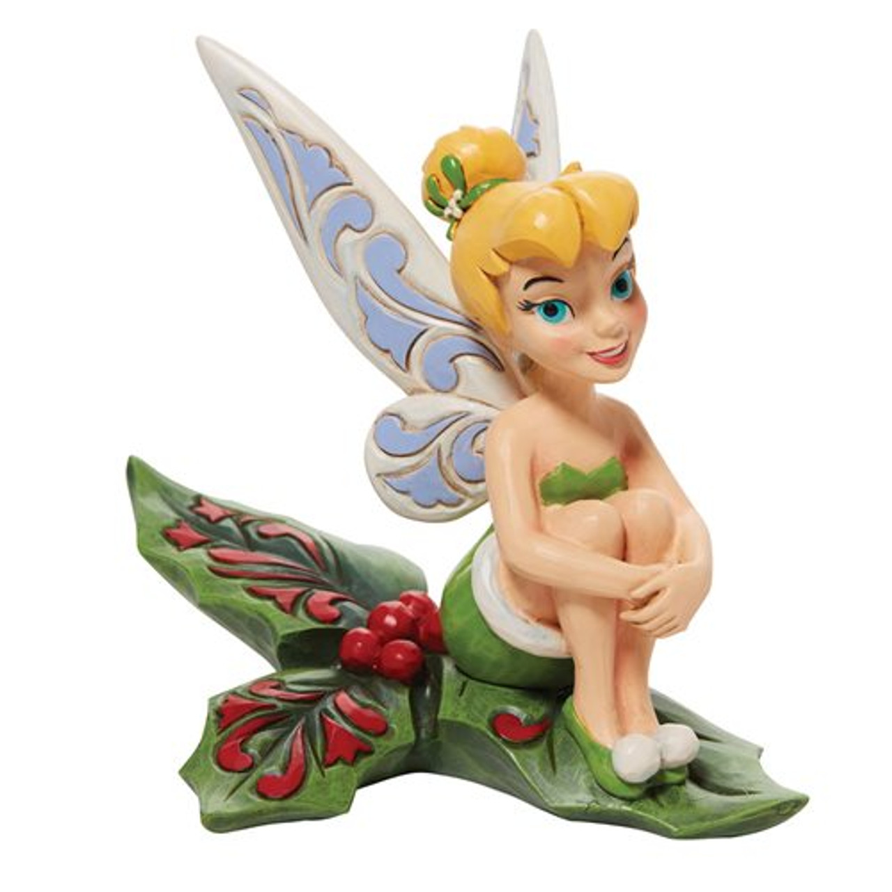 Disney - Tinker Bell Sitting on Holly "Disney Traditions" (Jim Shore)