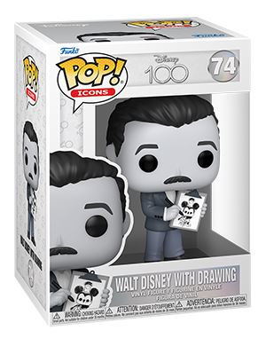 Funko Pop Walt Disney with Drawing Disney 100th #74