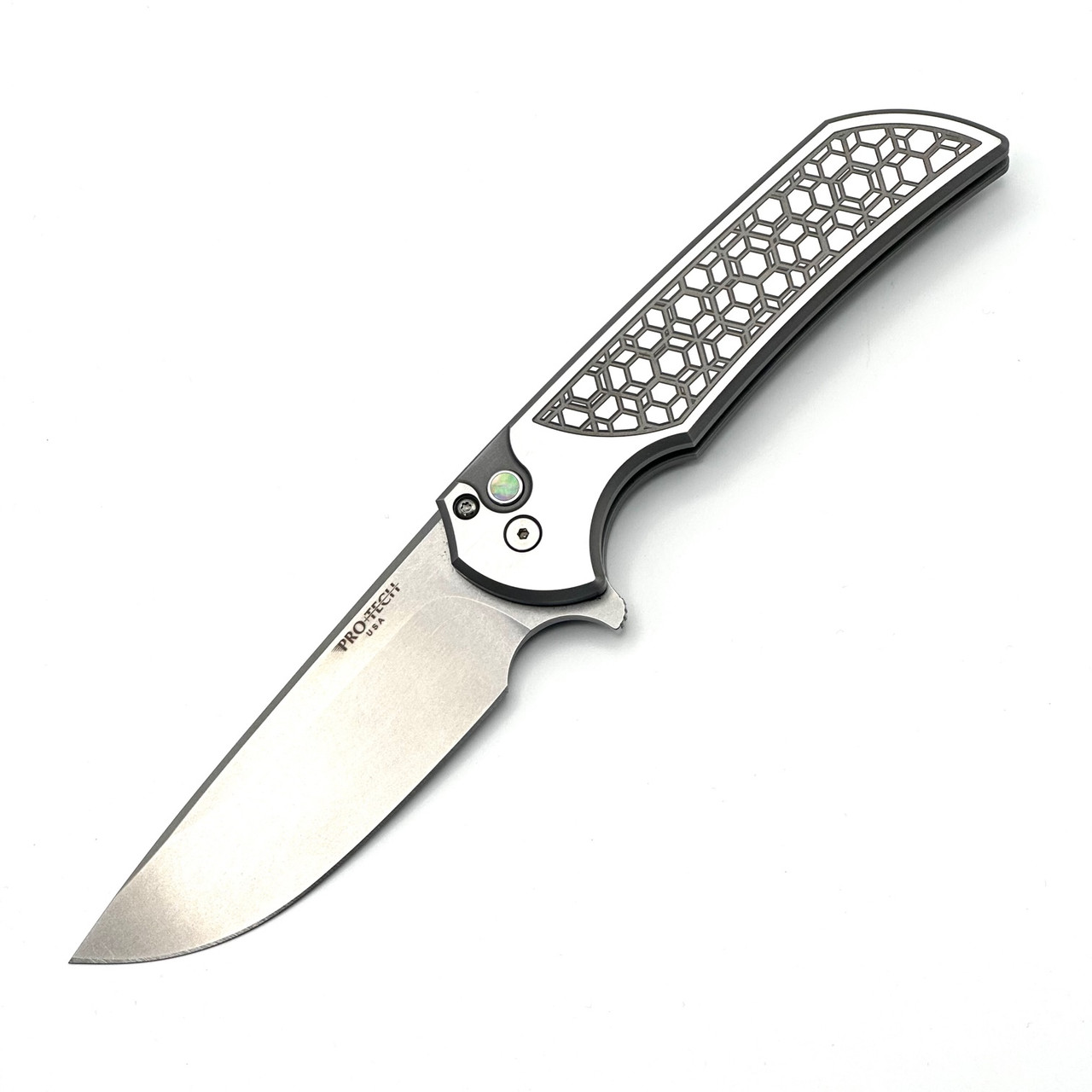 Pro-Tech 2024 Mordax Custom Flipper Knife (3.6" Stonewash MagnaCut) 2024 Mordax Custom 002