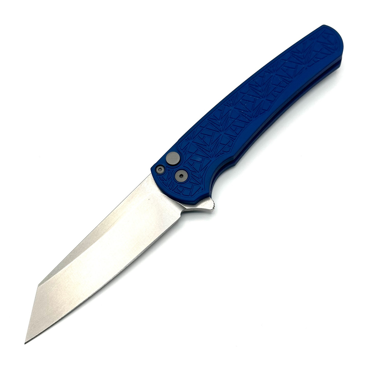Pro-Tech Malibu Blue Nexus Flipper Knife (3.25" Stonewash MagnaCut) 5405-BLUE NEXUS