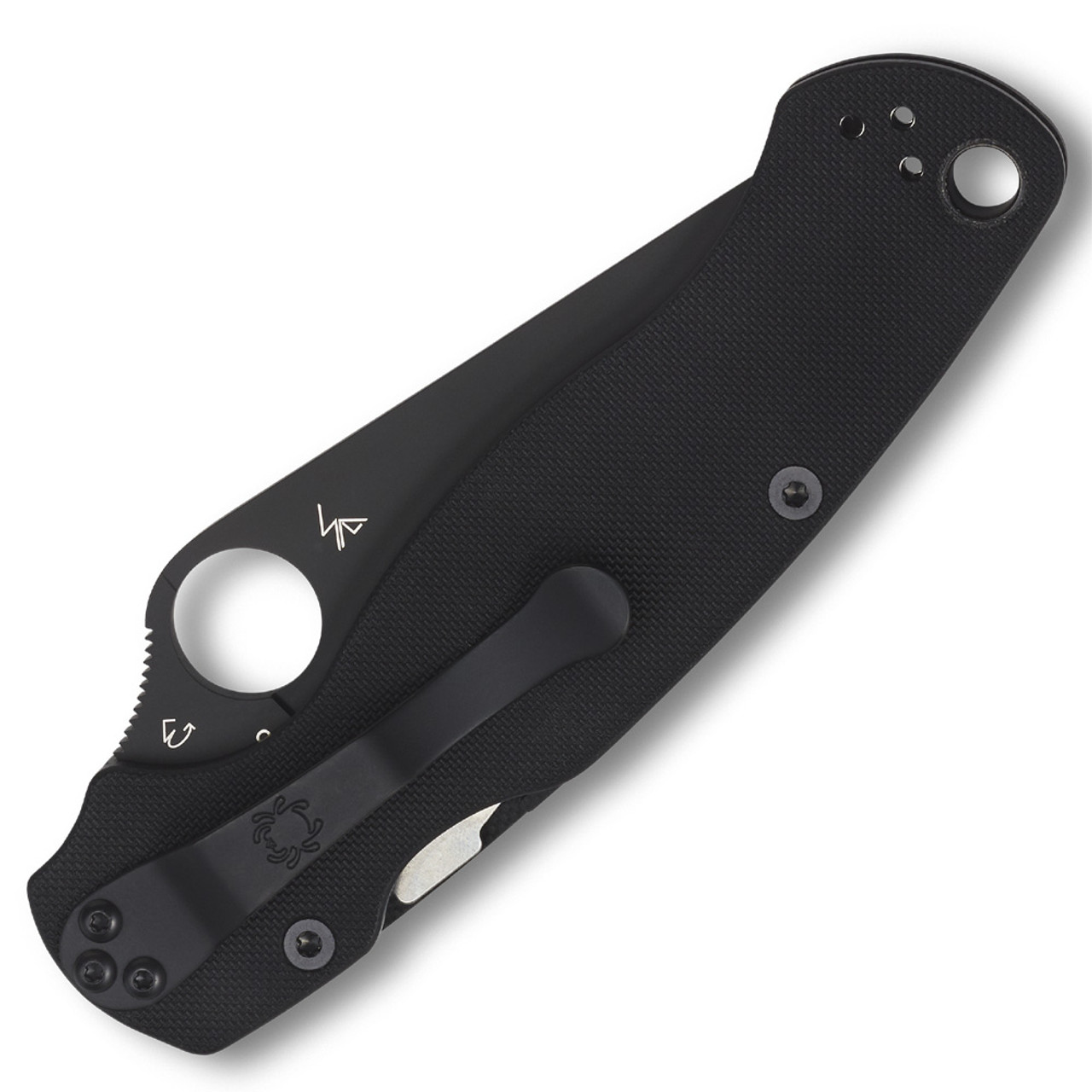Paramilitary 2 Folding Knife Compression Lock Black G-10 [3.44" Black S45V] Clip Point C81GPBK2