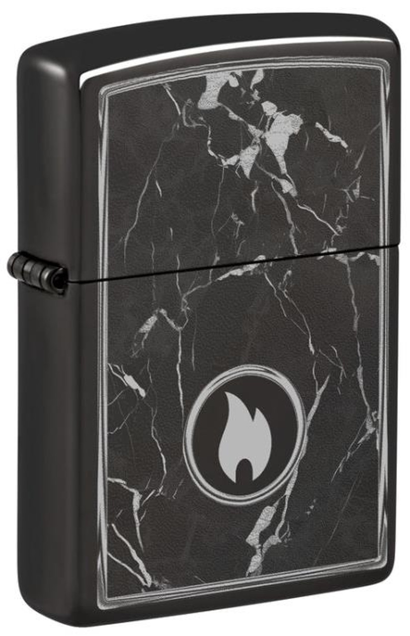 Marble Flame Design Zippo