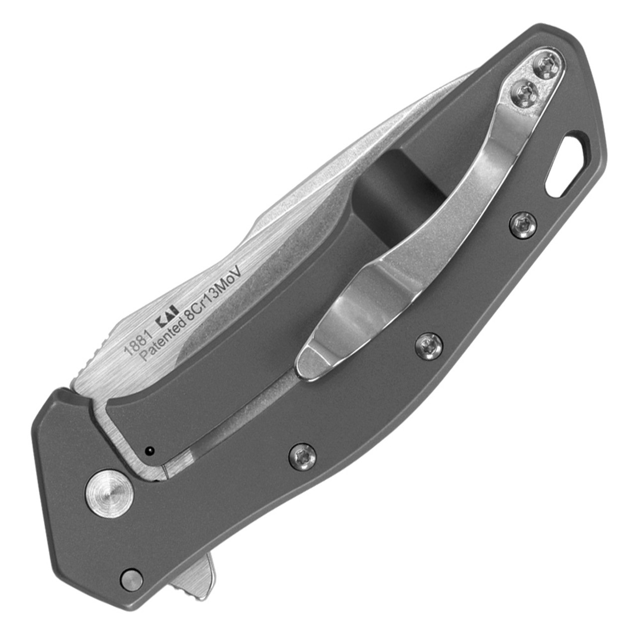 Kershaw Eris Spring Assisted Knife Black Stainless Steel [3.00" Stonewash 8Cr13MoV] 1881