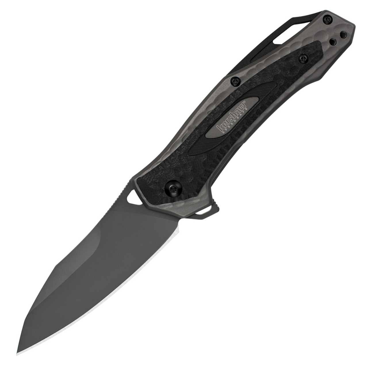 Kershaw Vedder Spring Assisted Knife Black/Gray G-10 [3.25" Gray 8Cr13MoV] Wharncliffe 2460