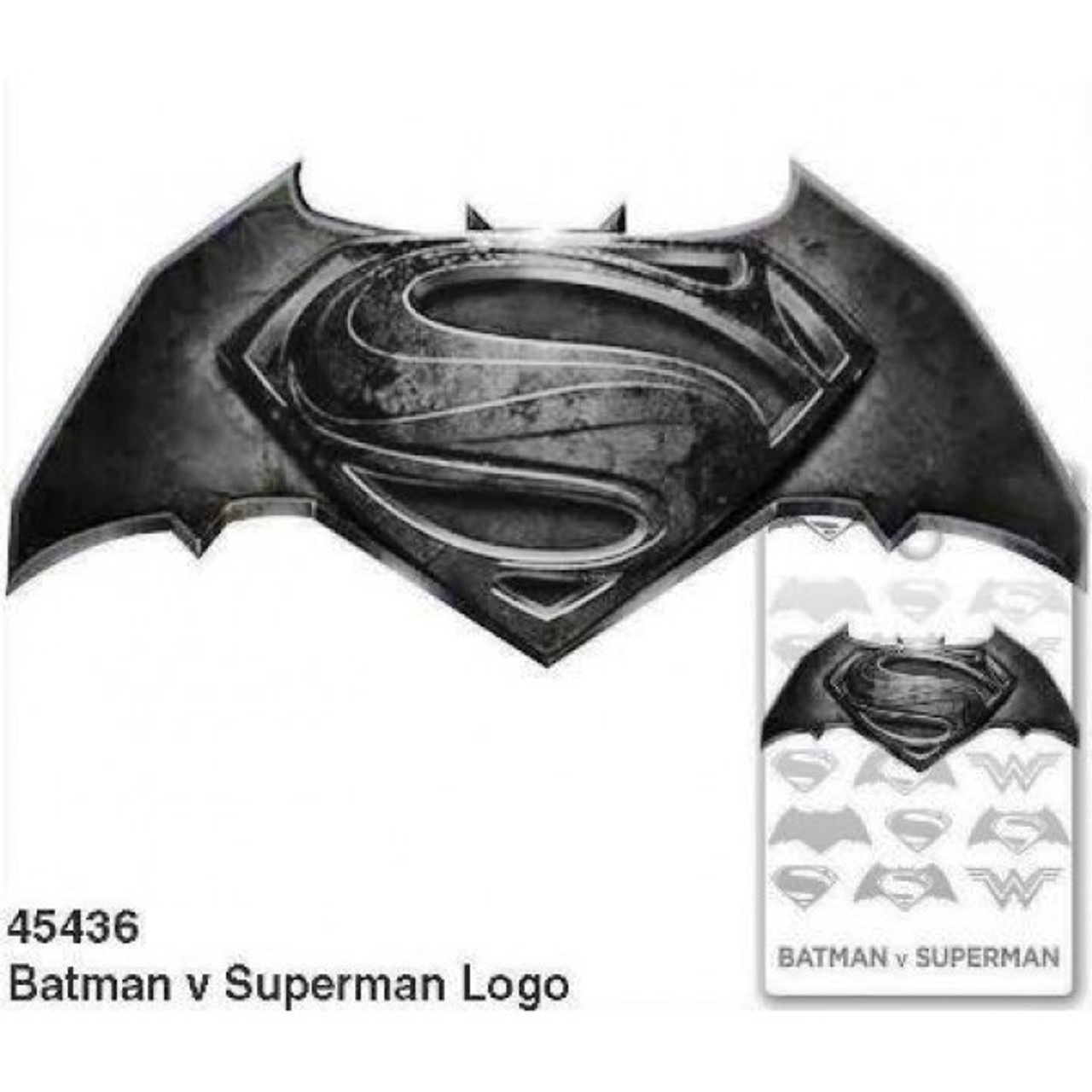 Batman vs Superman Logo Pewter Color Lapel Pin - Pure Blades