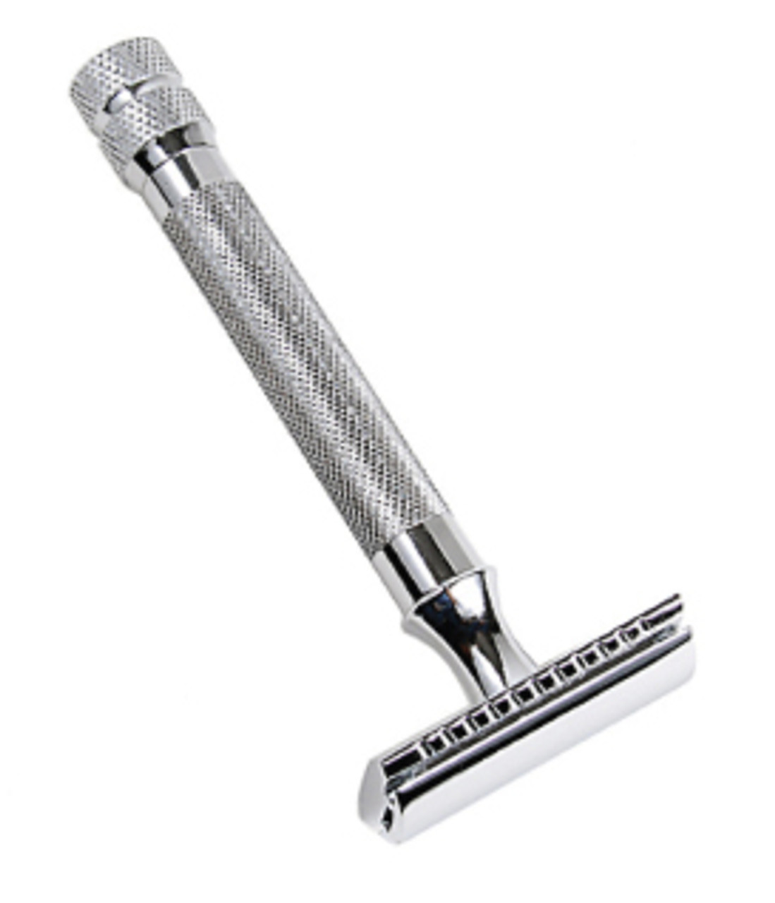 Parker - 3 Piece, Heavyweight Textured Chrome Grip Handle, Safty Razor