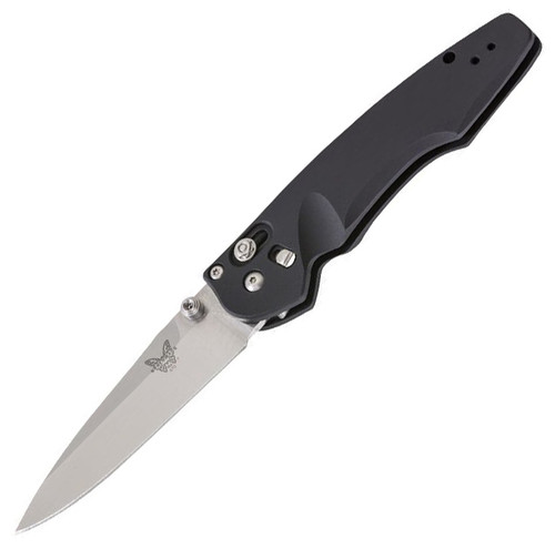 Benchmade Emissary Osborne Folding Knife AXIS Assisted Black Aluminum [3.00" Satin S30V] 470-1