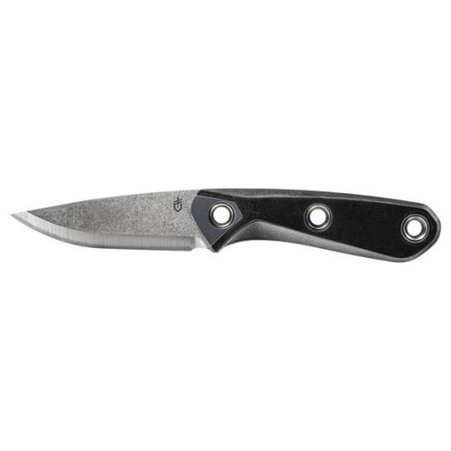 Gerber Principle Fixed Blade Knife Black [3.10" Plain Stonewash] Drop Point 30-001655