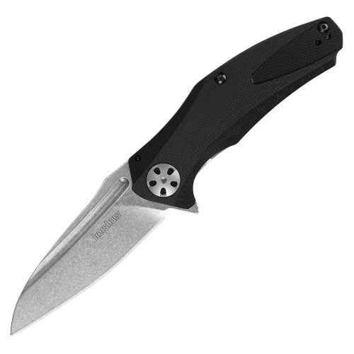 Kershaw Natrix Spring Assisted Knife Black G-10 [3.25" Stonewash 8Cr13MoV ] 7007