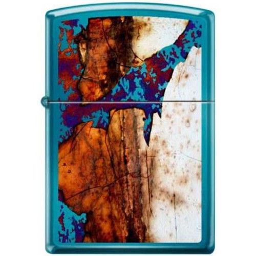 Metal Blue Ice Patina Zippo