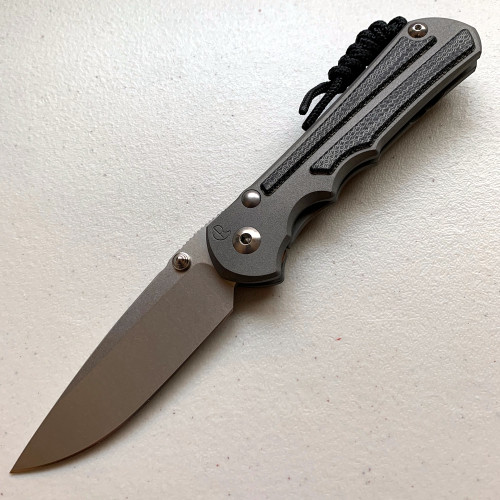 CRK Large Inkosi Manual Knife (Black Micarta Inlays) [3.60" Plain Stonewash] Drop Point